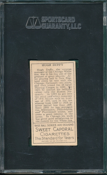 1911 T205 Duffy Sweet Caporal Cigarettes SGC 50