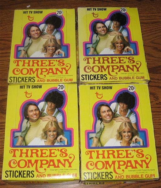 1978 Topps Three's Company (4) Unopened Boxes