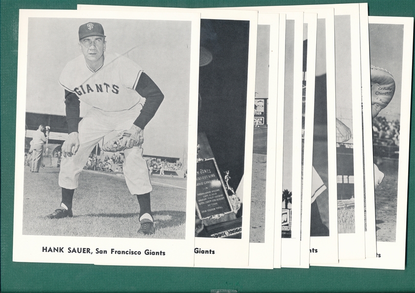 1960s Jay Publishing Giants & White Sox with Envelope, Lot of (24) W/ Mays