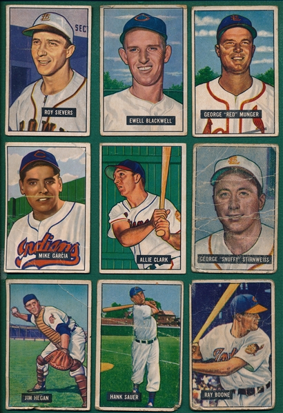 1951 Bowman Lot of (14) W/ Feller