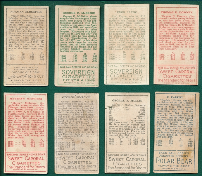 1911 T205 (10) Card Lot W/ Snodgrass