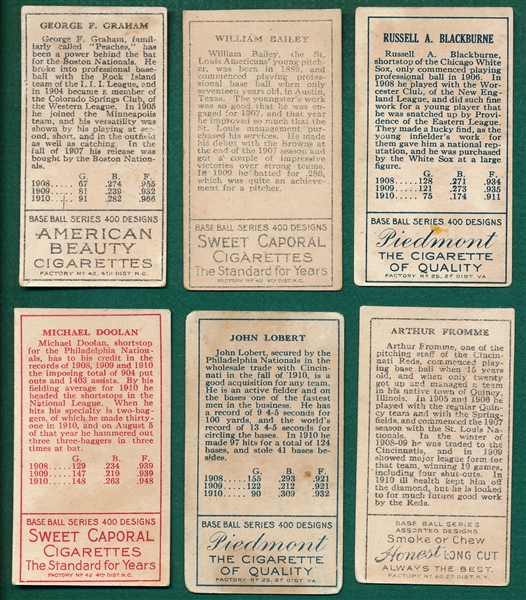 1911 T205 (6) Card Lot W/ Graham, Rustler, American Beauty