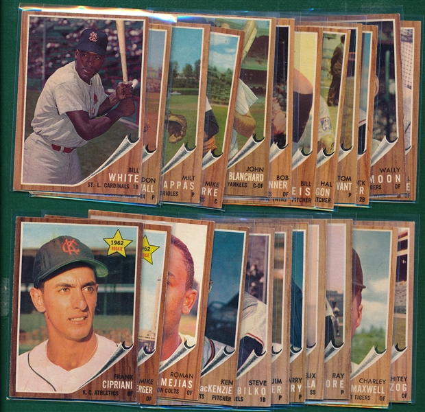 1962 Topps Lot of (30) W/ Ford