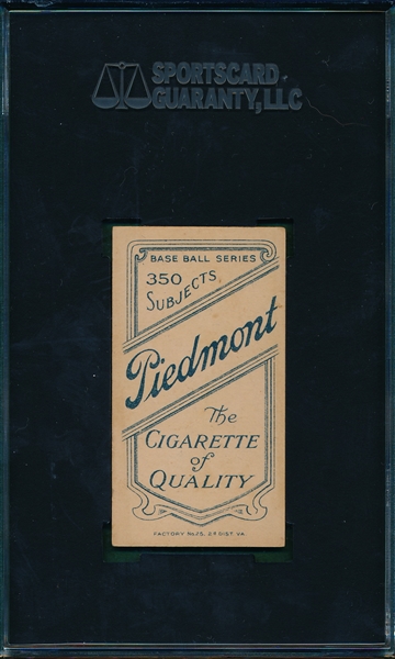1909-1911 T206 Smith, F. Smith, Piedmont Cigarettes SGC 80