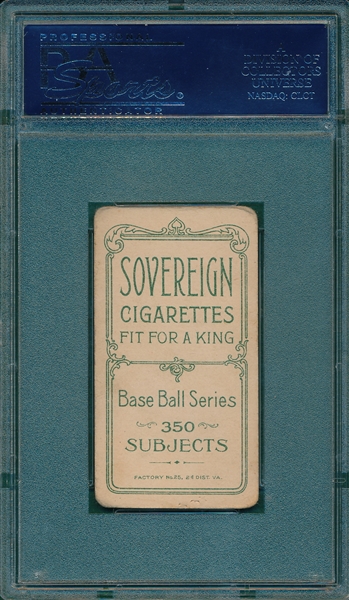 1909-1911 T206 Titus Sovereign Cigarettes PSA 3