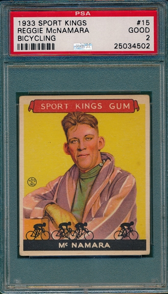 1933 Sport Kings #15 Reggie McNamara PSA 2
