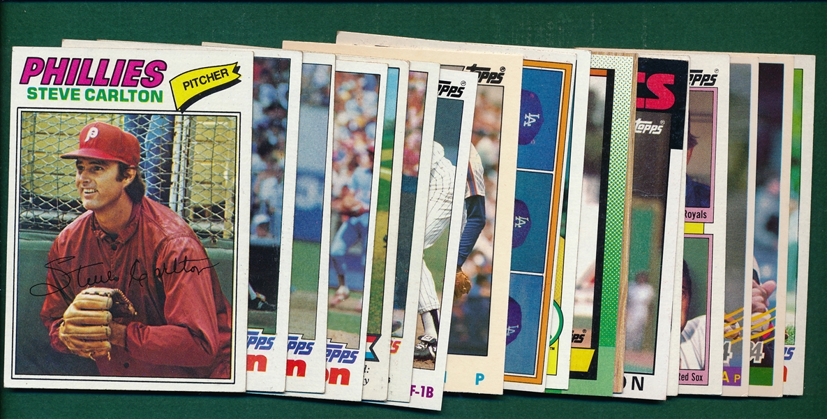 1960-90 Baseball Card Lot (30) W/ Brett, Yount, Rice, Rookies & More