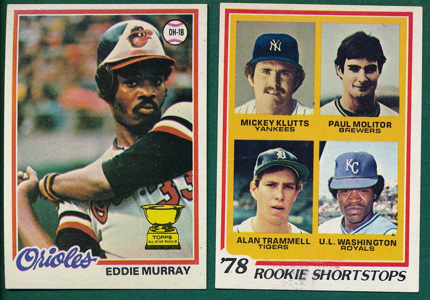 1978 Topps Complete Set (726) W/ Murray & Molitor Rookies