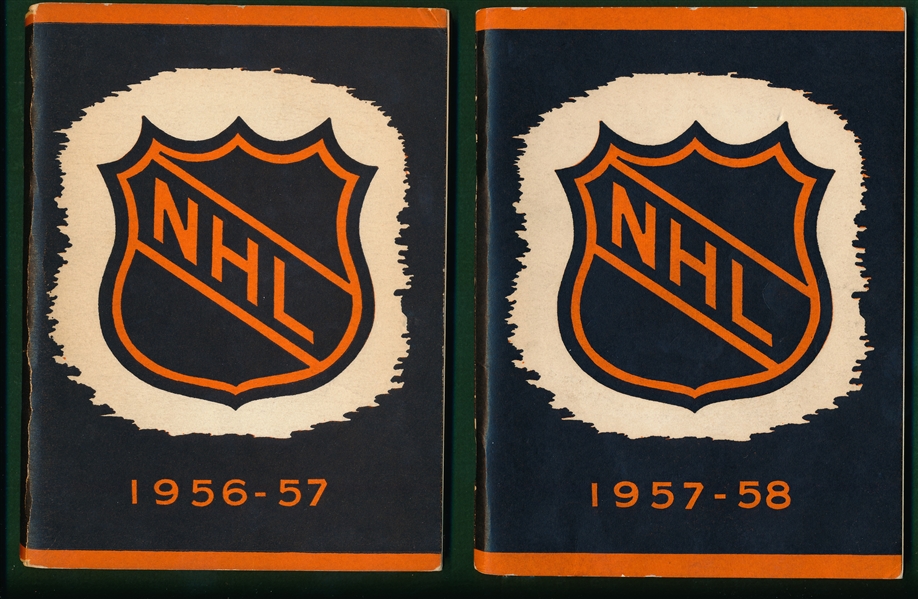 1956-64 NHL Press and Radio Guides Lot of (3)