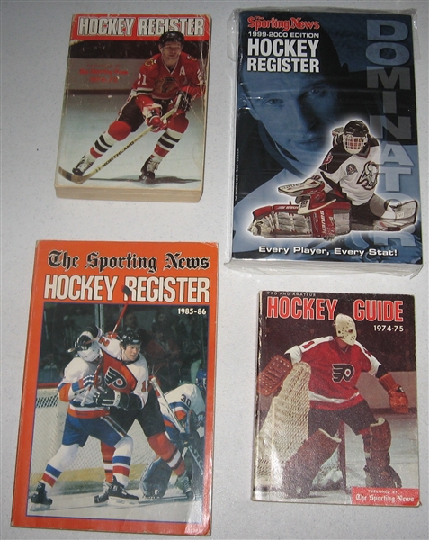 1974-2000 Sporting News Hockey Register Lot of (5)