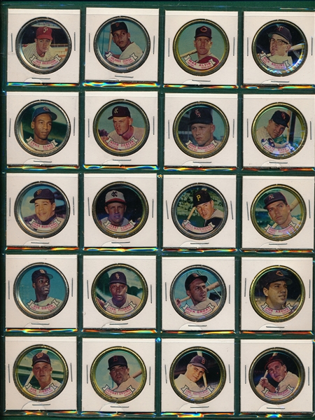 1964/71 Topps Coins Lot of (92) W/ Mays, Koufax