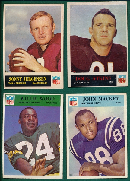 1965-67 Philadelphia FB Lot of (196) W/ Jurgensen