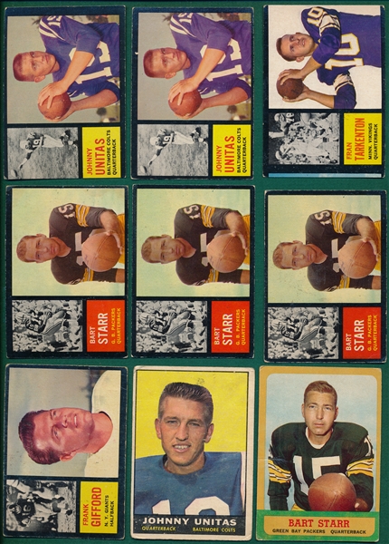 1960-70 Topps FB Lot of (214) W/ Tarkenton, Rookie