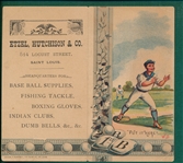 1880s Trade Card "Put it Here" Etzel, Hutchinson & Co., Scorecard