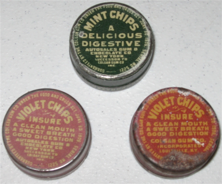 1910s Colgan's Chips Tins Lot of (3)