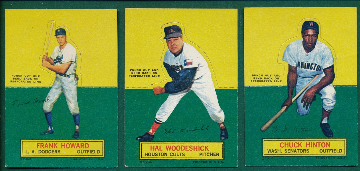 1964 Topps Stand-Ups Lot of (11) W/ Howard & Woodeshick *SPs*