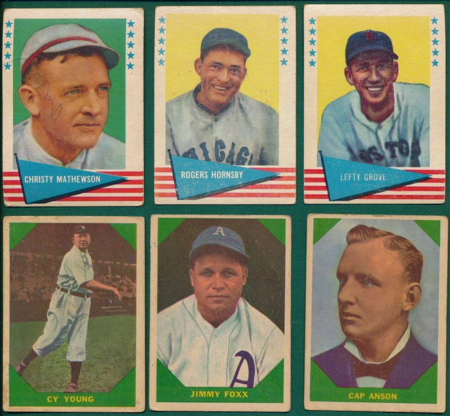 1960/61 Fleer Greats Lot of (67) W/ Cy Young