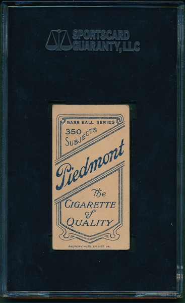 1909-1911 T206 Hallman Piedmont Cigarettes SGC 50