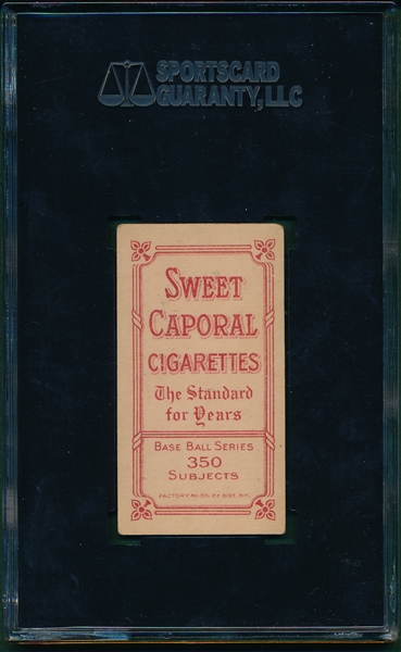 1909-1911 T206 Hall Sweet Caporal Cigarettes SGC 50