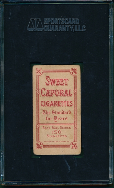 1909-1911 T206 Goode Sweet Caporal Cigarettes, Factory 25, SGC 35 