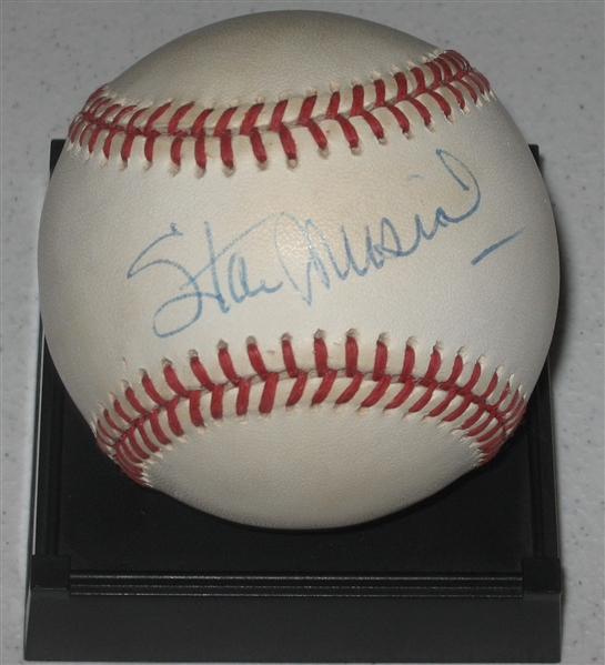 Stan Musial Single Signed Baseball JSA
