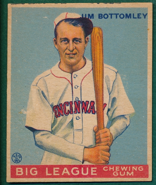 1933 Goudey #44 Jim Bottomley 