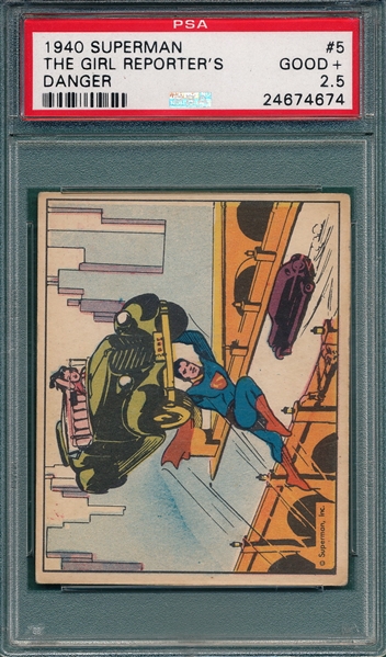 1940 Superman #5 The Girl Reporter's Danger PSA 2.5