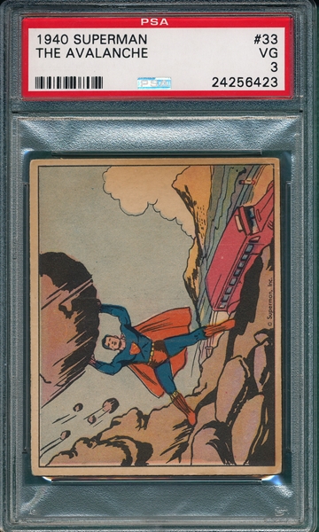 1940 Superman #33 The Avalanche PSA 3