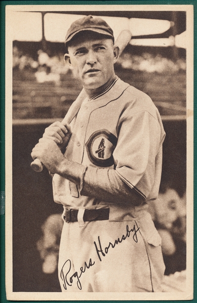 1931 Cubs Team Issue Rogers Hornsby