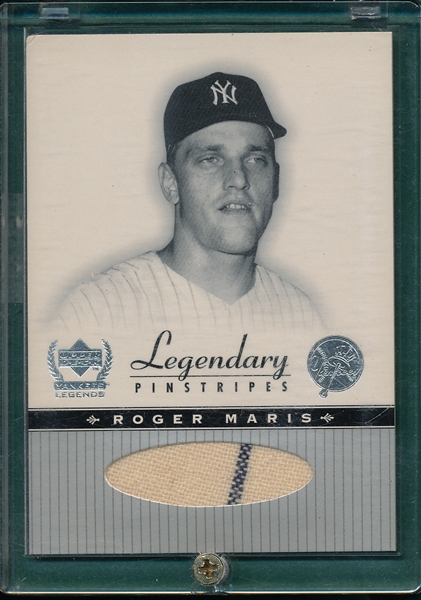2000 Upper Deck Yankees Legends, Legendary Pinstripes Roger Maris