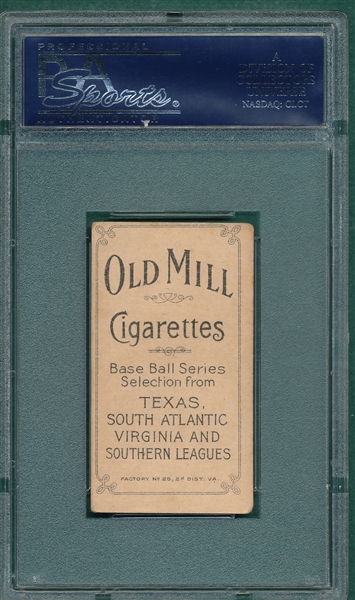 1909-1911 T206 Manion Old Mill Cigarettes PSA 3 (MC) *Southern League*