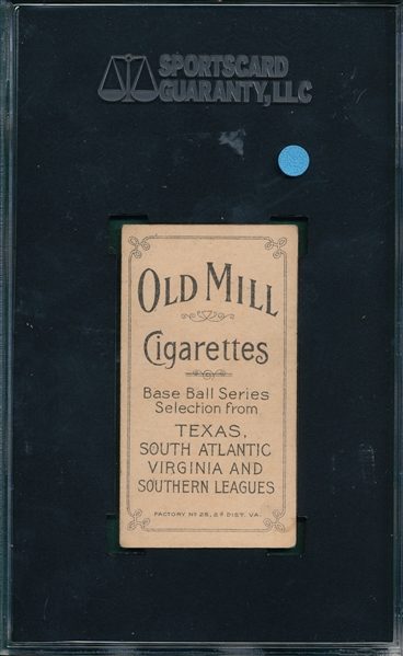 1909-1911 T206 Kiernan Old Mill Cigarettes SGC 45 *Southern League*