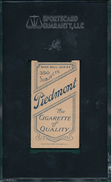 1909-1911 T206 Coles Piedmont Cigarettes SGC 50 *Southern League*