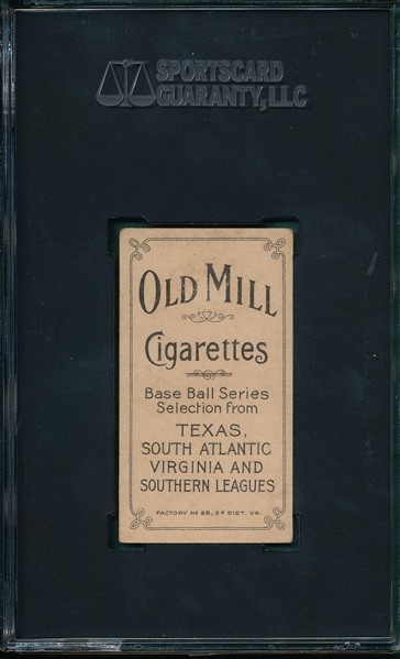 1909-1911 T206 Otey Piedmont Cigarettes SGC 50 *Southern League*