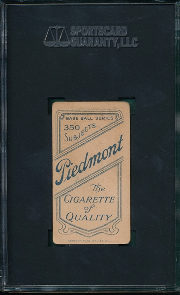 1909-1911 T206 Westlake Piedmont Cigarettes SGC 40 *Southern League*