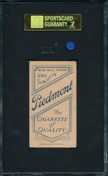 1909-1911 T206 Ellam Piedmont Cigarettes SGC 50 *Southern League*