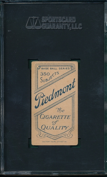 1909-1911 T206 Reagan Piedmont Cigarettes SGC 30 *Southern League*