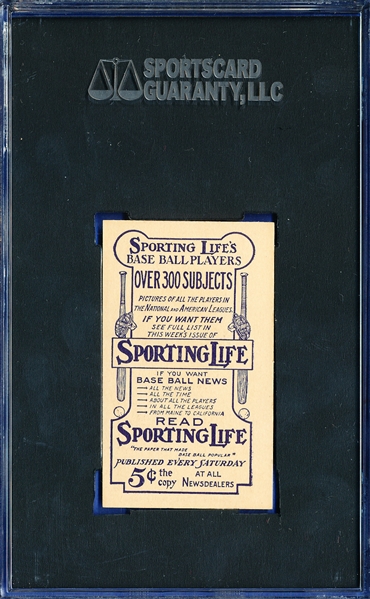 1911 M116 Sporting Life Eddie Collins, Pastel, SGC 88