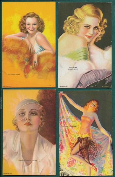 1940-45 Mutoscope Artist Pin-Ups (20) Card Lot