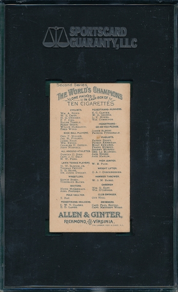 1888 N29 James Ryan Allen & Ginter SGC 80