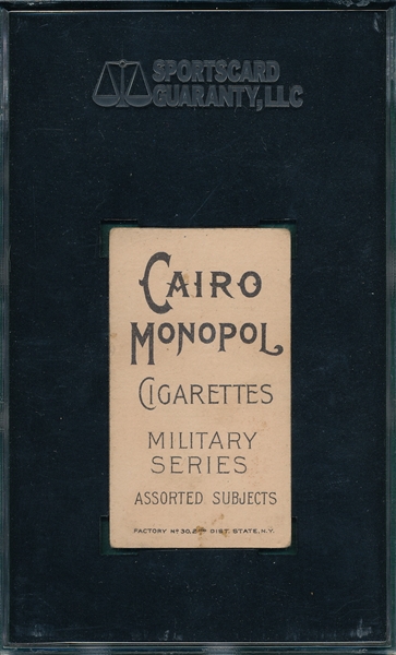 1910-11 T80 Officer Royal Indian Cairo Monopol Cigarettes SGC 50 *Scarce*