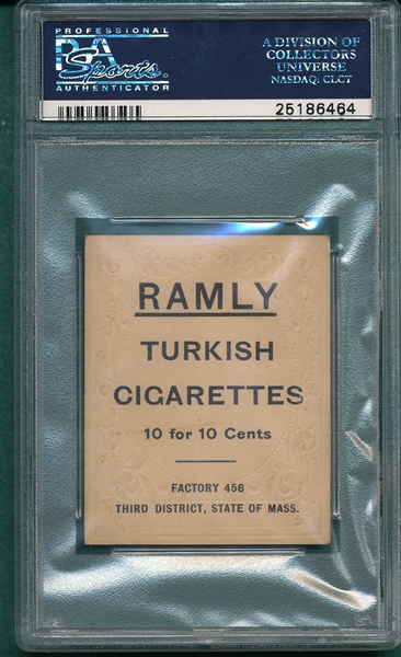 1909 T204 Jimmy Sebring Ramly Cigarettes PSA 5