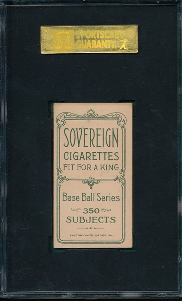 1909-1911 T206 Abbott Sovereign Cigarettes SGC 70