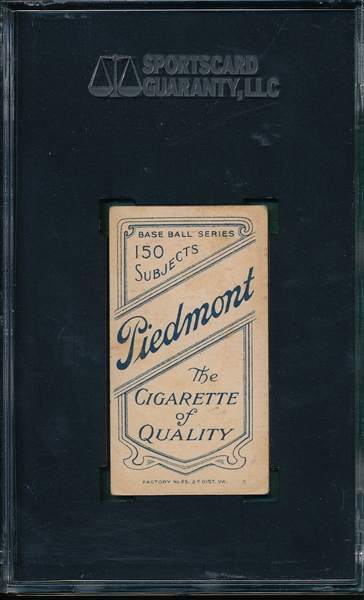 1909-1911 T206 Bridwell, Port., No Cap, Piedmont Cigarettes SGC 40