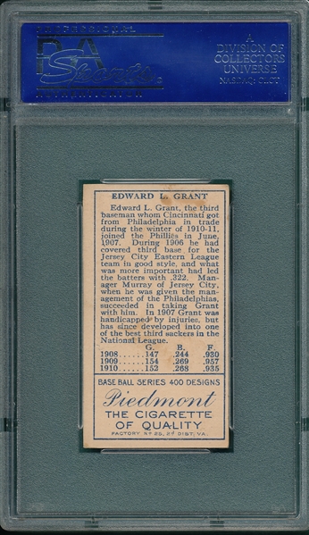 1911 T205 Grant Piedmont Cigarettes PSA 5 *SP*