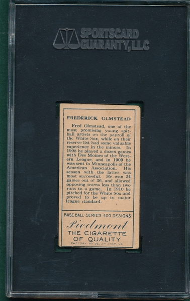 1911 T205 Olmstead Piedmont Cigarettes SGC 50