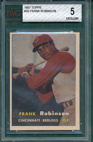1957 Topps #35 Frank Robinson BVG 5 *Rookie*