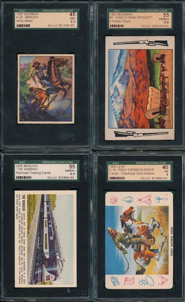 1950-58 Lot of (6) Non Sports Cards 