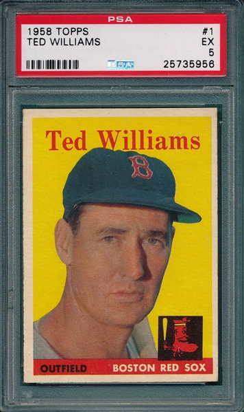 1958 Topps #1 Ted Williams PSA 5