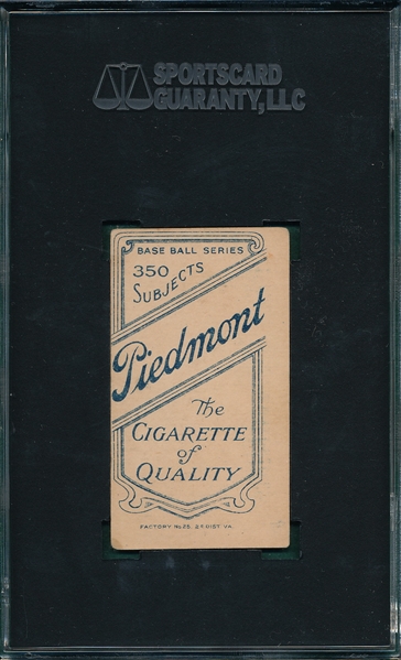 1909-1911 T206 Schrim Piedmont Cigarettes SGC 40